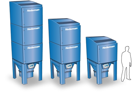 FilterMax F modular cartridge dust collector with built-in preseparator