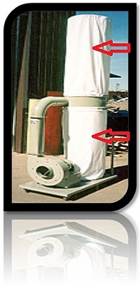 S Type Teflon Large Top or Bottom Filter Bag 20 3/4 x 52 lg